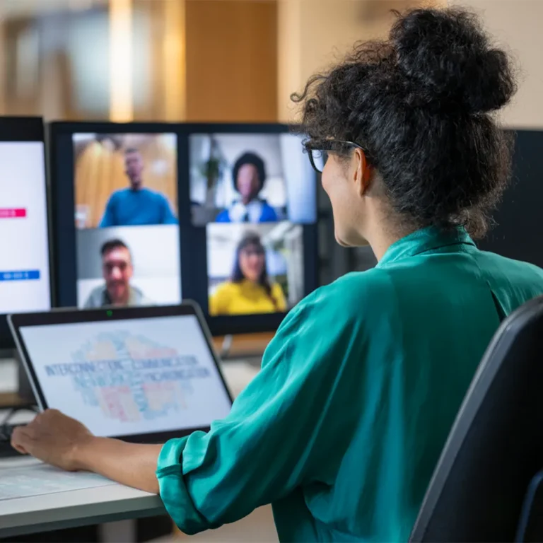 woman working at computers