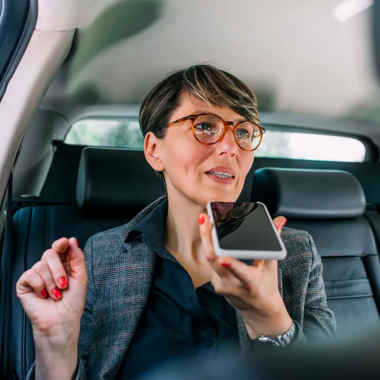 woman talking into phone