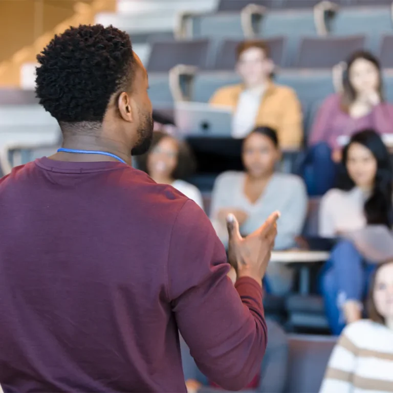 professor teaching class